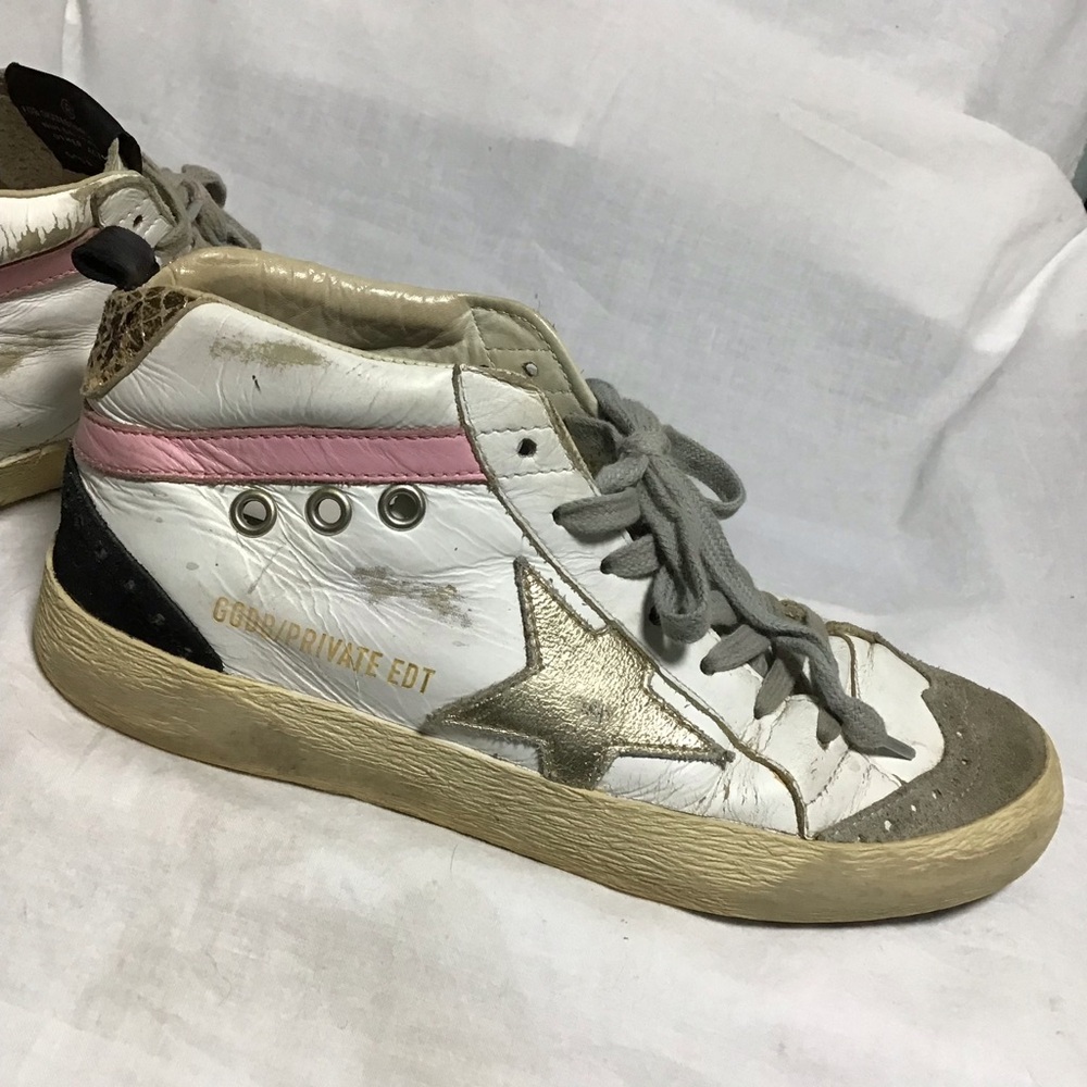 GGDB Midstar Private/EDT High Top White and Gray Sneakers 36 Italy - Picture 8 of 12